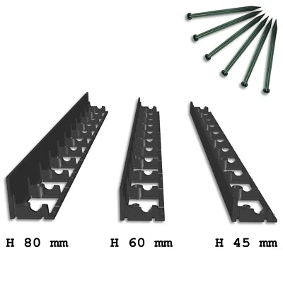 Bordura Stella bordo prato bordura aiuola bordo falciante bordura aiuola incl. chiodi a scelta