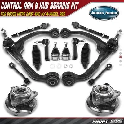 14x Kit de junta esférica de braço de controle de rolamento de roda dianteira para Dodge Nitro 2007 4WD - Imagem 1 de 4