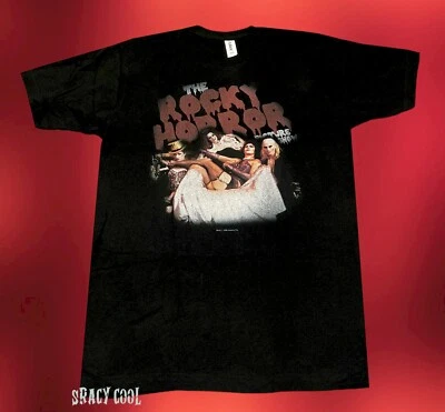 New Rocky Horror Picture Show 1975 Throne Pose Vintage Throwback Mens T-Shirt - Image 1 of 2