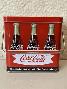 Coca Cola Themed Bucket Cookie Goodie Tin with Handle - Picture 1 of 6