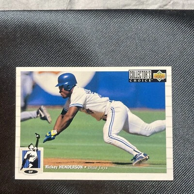 1994 COLLECTOR'S CHOICE RICKEY HENDERSON TORONTO BLUE JAYS #131 - Image 1 of 2