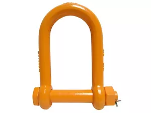 Grillete de largo alcance 1-1/4" tipo perno WLL 14 toneladas horquilla anillo D accesorio de elevación - Imagen 1 de 3