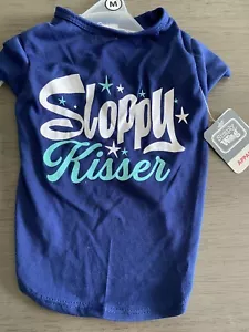 "SIMPLY WAG Marina "SLOPPY KISSER"" Camiseta Cachorro/Perro MEDIANA - Imagen 1 de 1