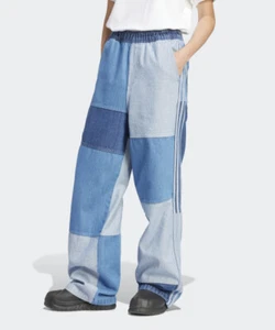 Adidas KSENIASCHNAIDER Denim Patchwork Jeans Womens - Blue / IU2463 / Pants - Picture 1 of 5
