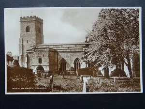 Shropshire MUCH WENLOCK CHURCH - Old RP Postcard by R.M.& S Ltd - Picture 1 of 2