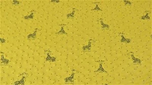 Luxury DIMPLE BABY Cuddle Soft Fabric Material - YELLOW GIRAFFE - Picture 1 of 1