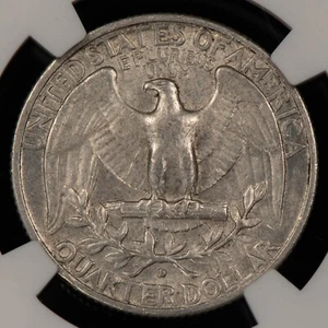 1964-D 25c Silver Washington Quarter - Type C Rev FS-901 - NGC AU 55 - SKU-X5839 - Picture 1 of 4