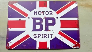 Collectible BP MOTOR Spirit Racing Vintage Reproduction Garage Sign - Picture 1 of 5