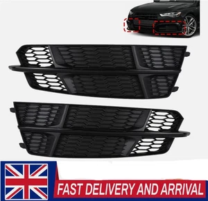Fit For 2016-18 AUDI A6 S6 S-Line Front Bumper Grille Vover Trim Honeycomb UK - Picture 1 of 8