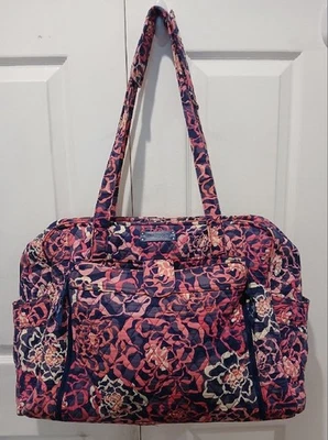 Bolsa de pañales grande VERA BRADLEY Katalina rosa floral con cambiador Foto 1 de 4