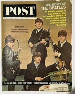 Saturday Evening Post Magazine March 21 1964 Beatles Issue - Picture 1 of 1