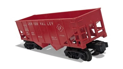 Vintage Lionel Post-war Lehigh Valley Red Hopper 2 Bay Train #6476 - Image 1 of 4