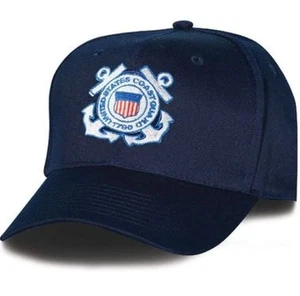 COAST GUARD CREST EMBROIDERED HAT CAP - Picture 1 of 1