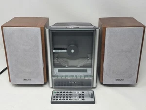 Sony CMT-EX100 Micro Hi-Fi Component System, CD AM/FM Stereo w/ Speakers, Remote - Picture 1 of 24