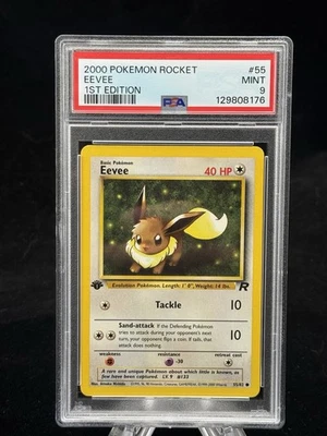 Eevee #55 1st Edition Team Rocket 2000 Pokémon PSA 9 ✨ - Image 1 of 2
