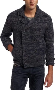 DIESEL TRICOT & CO K-NANI Wool Blend MENS SWEATER IN GREY/NAVY SZ LARGE - Picture 1 of 10