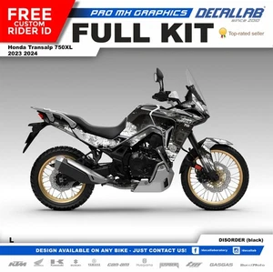 Honda Transalp 750 XL 2023 2024 Super Durable Graphics Set Decal Kit Decallab - Picture 1 of 6