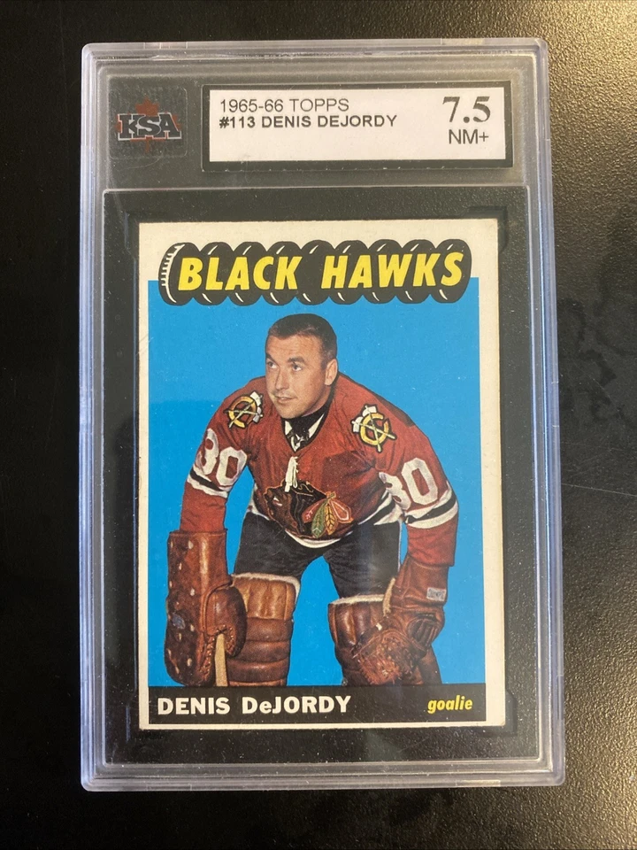 1965-66 Topps Hockey Denis DeJordy Card - Image 1 of 1