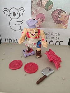 Vintage TMNT Ninja Turtles Figure Pizza Face 1990 Complete - Picture 1 of 7