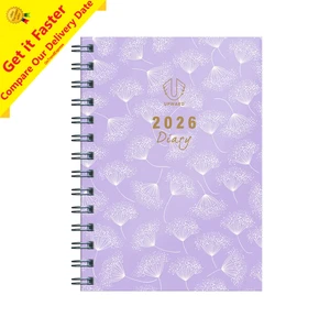 2026 Diary Upward Fashion B6 Week to View Lavendar Spiral Bound UPCY3436 - Picture 1 of 5