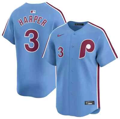 Bryce Harper Philadelphia Phillies Nike Throwback Limited Player Jersey Men MLB - Image 1 of 4