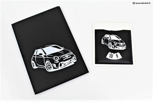 KIT PORTA DOCUMENTI,DISCO ORARIO 500 ABARTH - Imagen 1 de 1