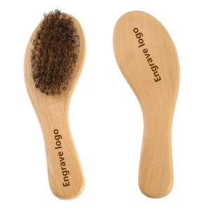 Incisione logo - manico in legno spazzola da bagno spazzola corpo spazzola a secco spazzola pulita barba - Foto 1 di 6