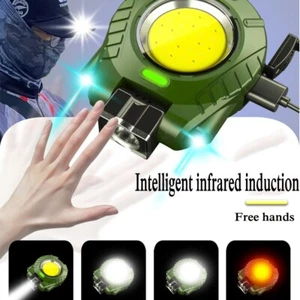 Multifuncional Clip Tapa Luz Mini Linterna Llavero Luz Sensor Inteligente USB - Imagen 1 de 14