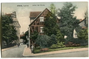 AK Alfeld Leine,Über der Kirche,bei Hildesheim um 1910 - Picture 1 of 2