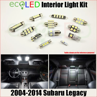 Kit de equipamiento de repuesto de luz interior LED BLANCA 8x para Subaru Legacy 2004-2014 Foto 1 de 4