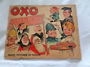 VINTAGE ART OXO PAINTING BOOK 1930S PARTLY COMPLETED 22 DIFFERENT PICTURES - Picture 1 of 5