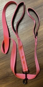 6 Feet Heavy Duty Two Handle Dog Leash Double Handles for Extra Control Rose Red - Picture 1 of 1