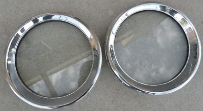 ANILLO DE VIDRIO OJO DE BUEY FORD THUNDERBIRD CROMO MOLDURA IZQUIERDA/DERECHA 1955-1957 55-57 OEM Foto 1 de 4