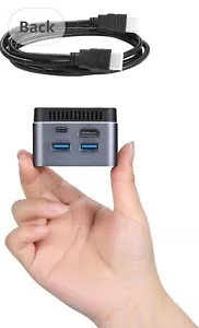 Mini PC J4125 Windows 10, 8GB RAM 256GB SSD, Mini Desktop Computer Support 4K - Picture 1 of 8