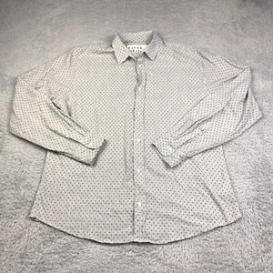 Camisa Frank & Eileen PAUL Para Hombres L Gris Lunares Ligera Informal Manga Larga - Imagen 1 de 9