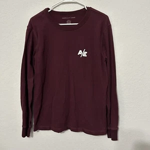 American Eagle Herren Langarm Sweatshirt kastanienbraun Größe Small - Bild 1 von 7