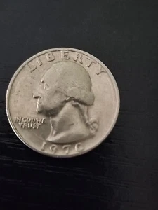 1970 Washington Quarter No Mint Mark Circular Strike Errors Rare US Coin - Picture 1 of 8