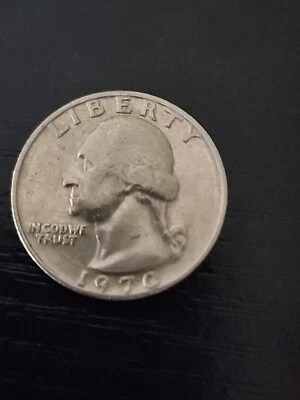 1970 Washington Quarter No Mint Mark Circular Strike Errors Rare US Coin - Image 1 of 4