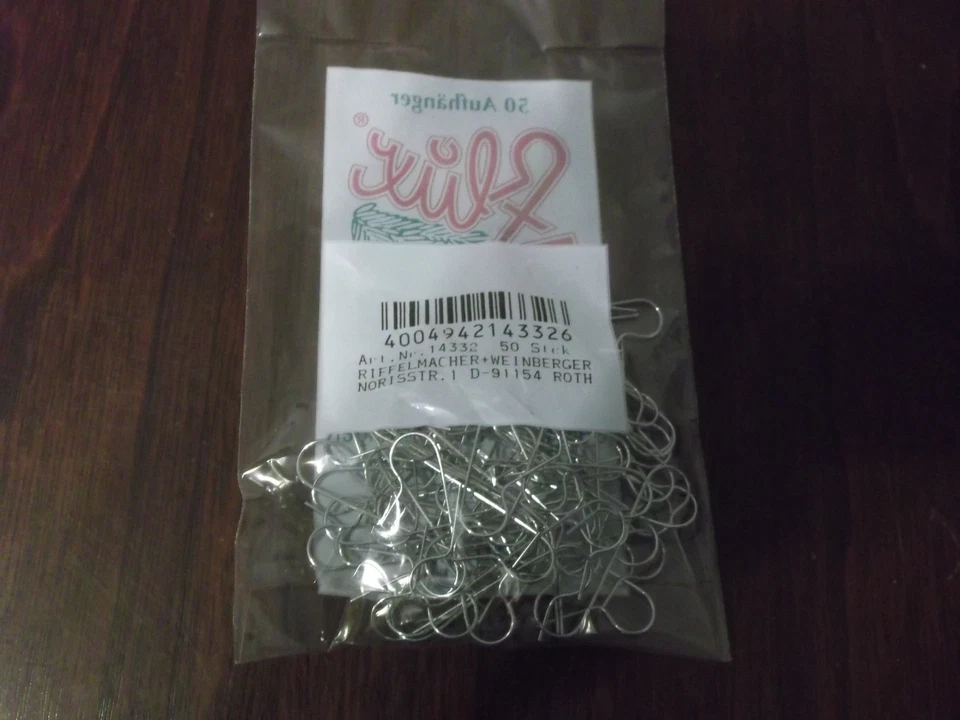 FLUX Weihnachtsdekorations-Aufhänger - Gold, 50 Stück