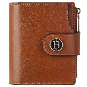 Women Leather Wallet Small RFID Blocking Bifold Zipper Pocket Wallet Card Cas... - Picture 1 of 6
