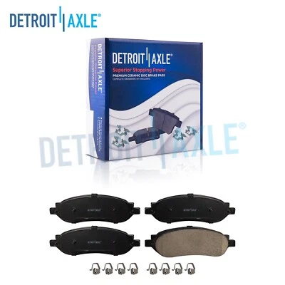 Rear Ceramic Brake Pads Hardware for 2005 2006 2007 Ford F-250 F-350 Super Duty - Image 1 of 4