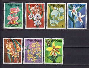 Vietnam 1984 Orchidées 7 timbres oblitérés /TE5290d - Foto 1 di 1