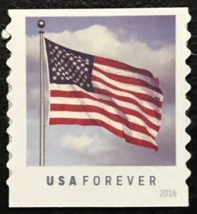 2016 Scott #5053 - Forever - US FLAG - Single Mint NH Coil Stamp - Picture 1 of 1