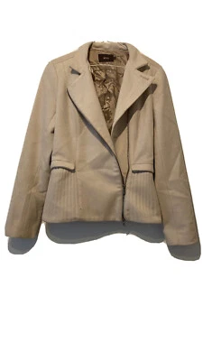 REISS SUEDE BIKER JACKET XS - Image 1 of 3
