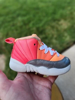 Jordan Retro 12 "Sunrise" Niñas Niño 6C Foto 1 de 4