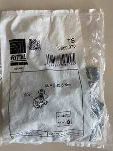 Rittal TS 8800075 Clamping Parts 1=50 for Base Plate TS SE CM TP - Picture 1 of 2