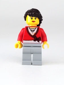 LEGO minifigure Maglione Donna Ragazza Rosso Città Cty0292 - Foto 1 di 4