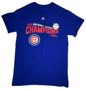 Chicago Cubs 2016 World Series Champions Blue T Shirt Tee Size S/CH/P (T7K) - Picture 1 of 4