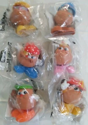 Wendy's POTATO HEAD KIDS 1988 PLAYKOOL/HASBRO полный набор из 6 КАК НОВЫЕ В СУМКАХ  - Изображение 1 из 2