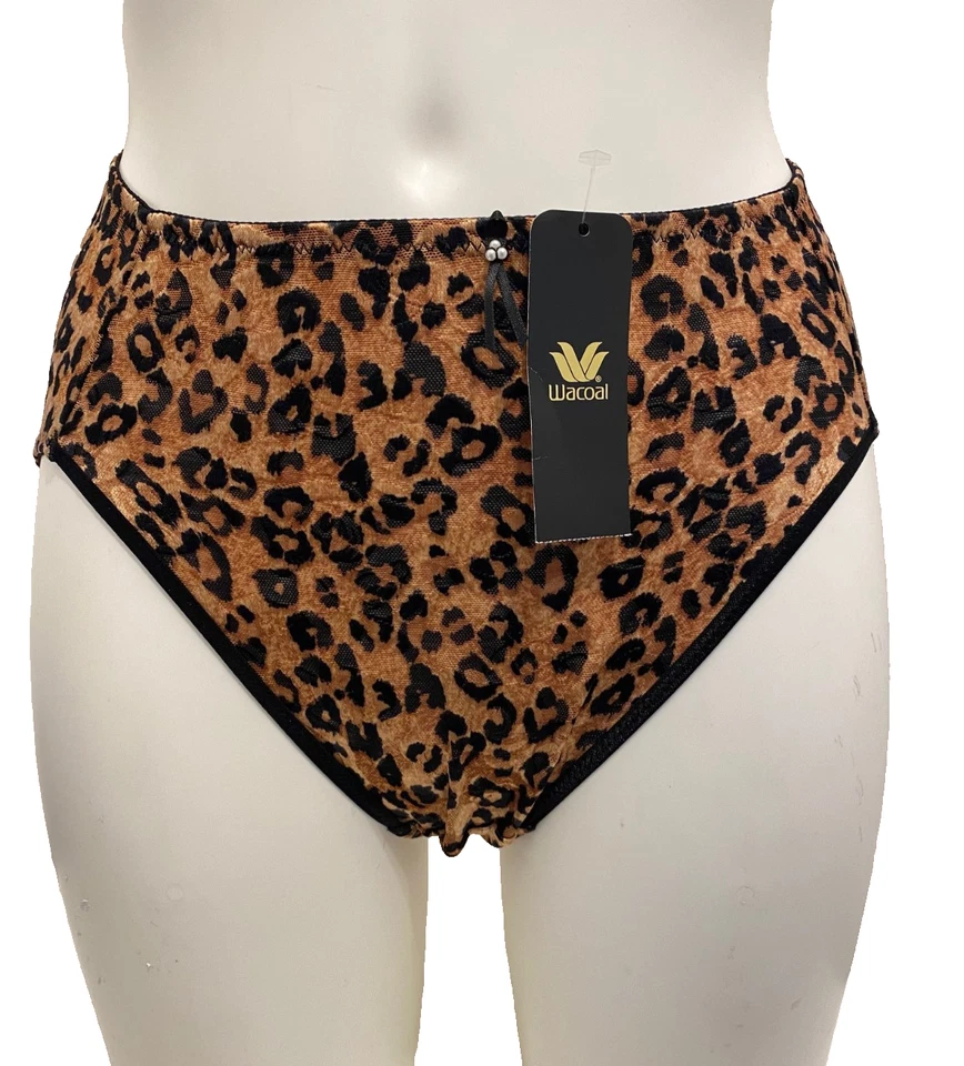Calzoncillos vintage Wacoal estampado animal 12-14 marrón negro bragas pantalones ropa interior Foto 1 de 4